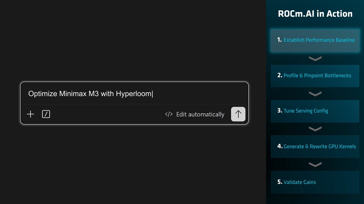Meet AMD Skills: A growing catalog of agent skills that helps AI coding assistants work more effectively with AMD hardware and software. Compatible with coding agents including Cursor, Claude Code, OpenAI Codex, and Gemini CLI, AMD Skills provides the knowledge, scripts, and best practices developers need to build faster on AMD. Why try it? → Install in seconds with the Skills CLI → Learn AMD best practices and workflows → Build AI applications from client to cloud → Pick only the skills you need Get started: npx skills add amd/skills Explore the project, install a skill, and let us know what you'd like to see next: