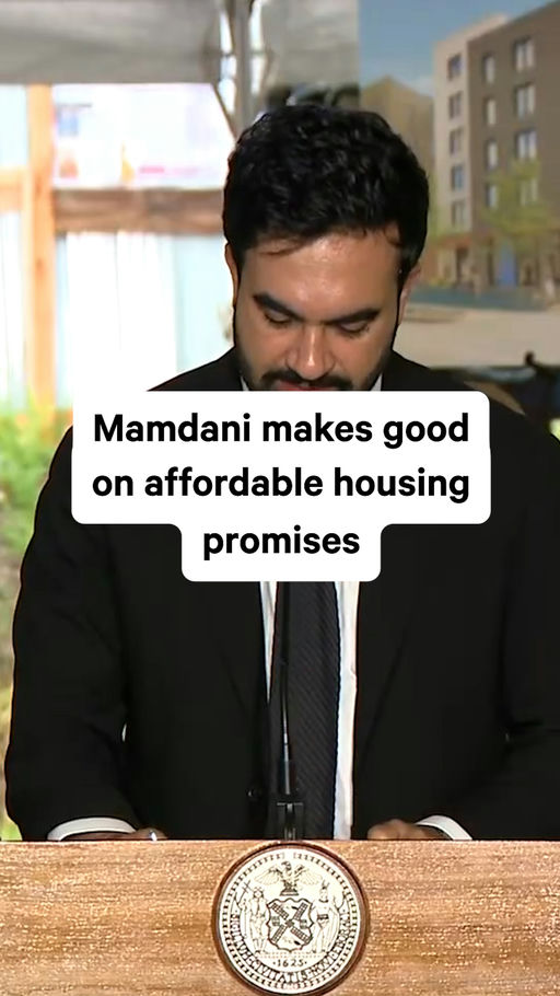 Mamdani is once again delivering on a campaign promise, breaking ground on a new affordable housing development.