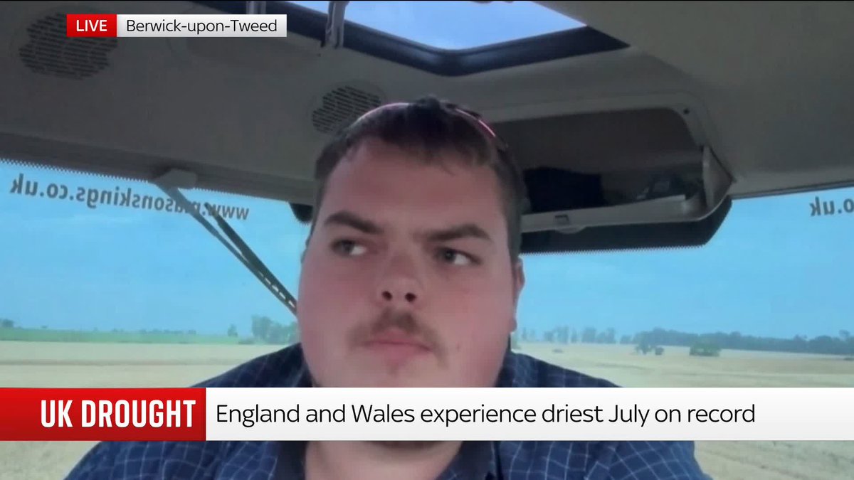 'The grains and crops are so pinched. The yields are down by at least a quarter.' Cameron Kinch, farmer and former Big Brother finalist, joins Jonathan Samuels to discuss the impact of the heat on his industry, with England and Wales experiencing their driest July on record.