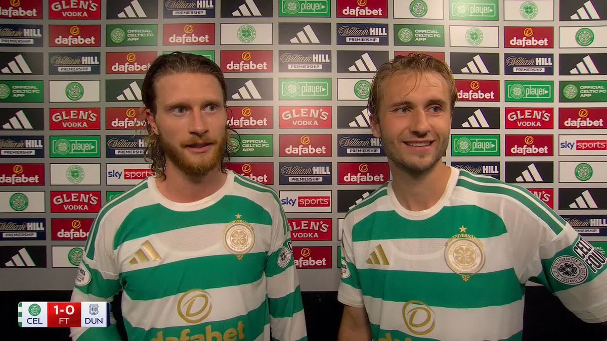 ⚽️ "I'm going to have to go to some shooting practice... I had a couple of chances" 🇸🇪 "It's been the shortest pre-season in my career" Kasper Hogh and Player of the Match Benjamin Nygren following Celtic's victory over Dundee ⤵️
