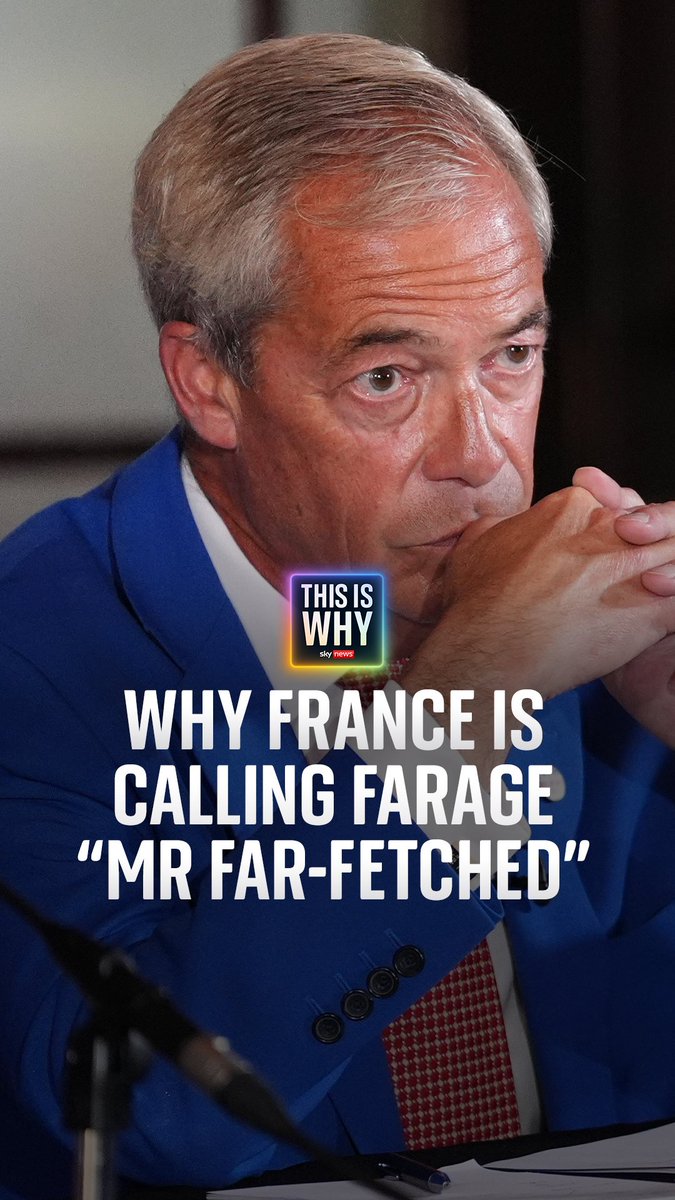 Why Nigel Farage has earned the nickname "Mr Far-Fetched"... On #ThisIsWhy, Mhari Aurora speaks to PoliticsHome's Alain Tolhurst about France's response to Reform's small boats policy announcement. Listen here:
