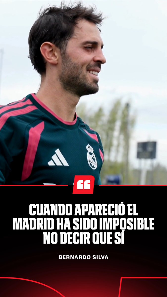 BERNARDO SILVA SE RINDE AL REAL MADRID 👏 🗣️ "El sueño de jugar en el mejor club de la historia es un privilegio" Así el primer día del portugués en las instalaciones del club merengue.