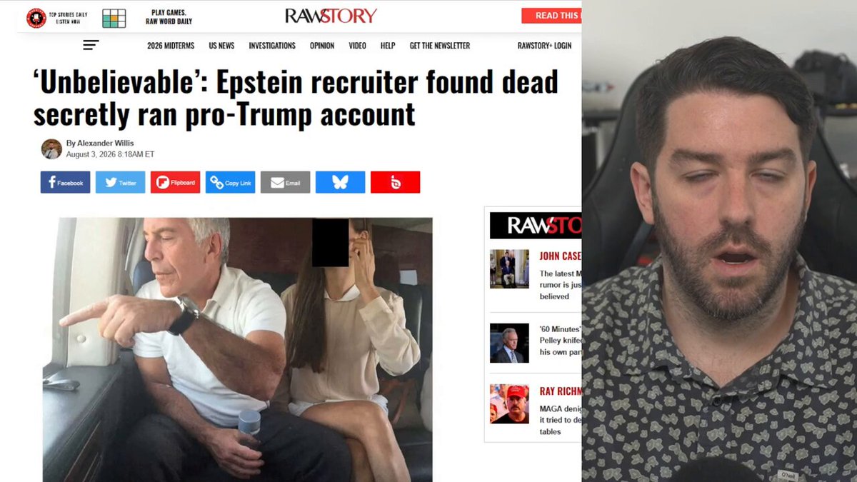 Really American Host Kenny Hesse breaks down a bombshell report that details how a Jeffrey Epstein-linked French modeling scout, Daniel Siad, who was discovered dead at his home last month, was quietly operating an anonymous online account devoted to praising Donald Trump