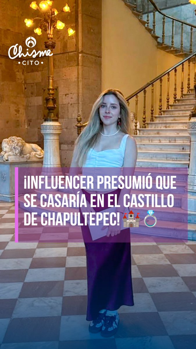 🏰💍 Presumió que se casaría en el Castillo de Chapultepec por 1 millón de pesos… pero el INAH salió a decir que ahí no se hacen bodas. 😳 #RFmx #Chismecito