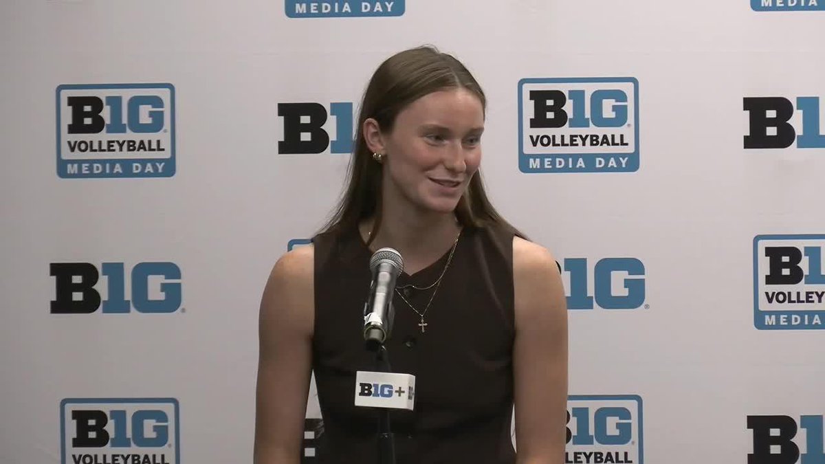 "When you take a step back and really see the impact that we have on the sport and on women's sports in general and on so many young girls, it's all worth it." 3x Big Ten Conference setter of the year & 2025 B1G POY Bergen Reilly on the attention Nebraska Volleyball receives across the country 🗣️