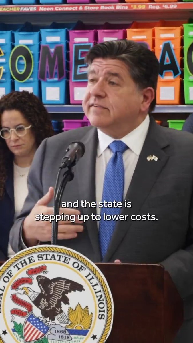 On August 7th, we’re putting Illinoisans first and delivering much-needed relief with ten days of zero state sales tax on school supplies. Parents will get to keep more of their hard-earned dollars, while students will get what they need to start the school year off right.