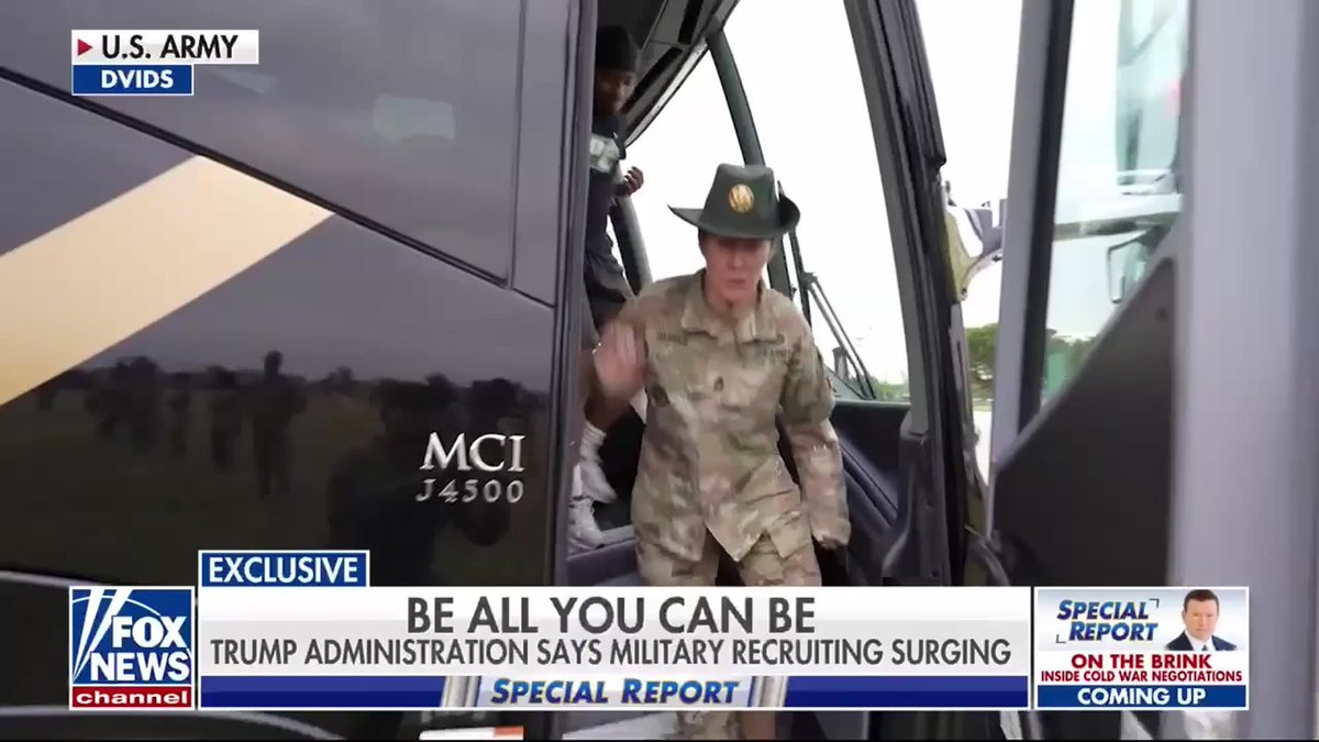 The Army is seeing one of its strongest recruiting comebacks in years. Patriotism, a sense of purpose, and job security are seen as the top reasons behind this recruiting surge. The Army's recruiting has climbed nearly 38% overall since its fiscal year 2022 low. This fiscal year alone, more than 61,500 future soldiers have signed on for active-duty service. Brooke Taylor Special Report