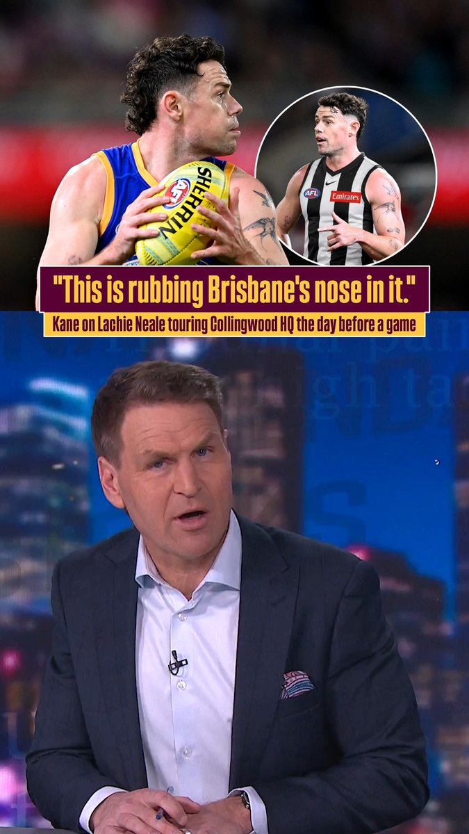 "Now it's become a little bit too much about Lachie..." 🗣️ Kane Cornes on Lachie Neale touring Collingwood HQ the day before a game