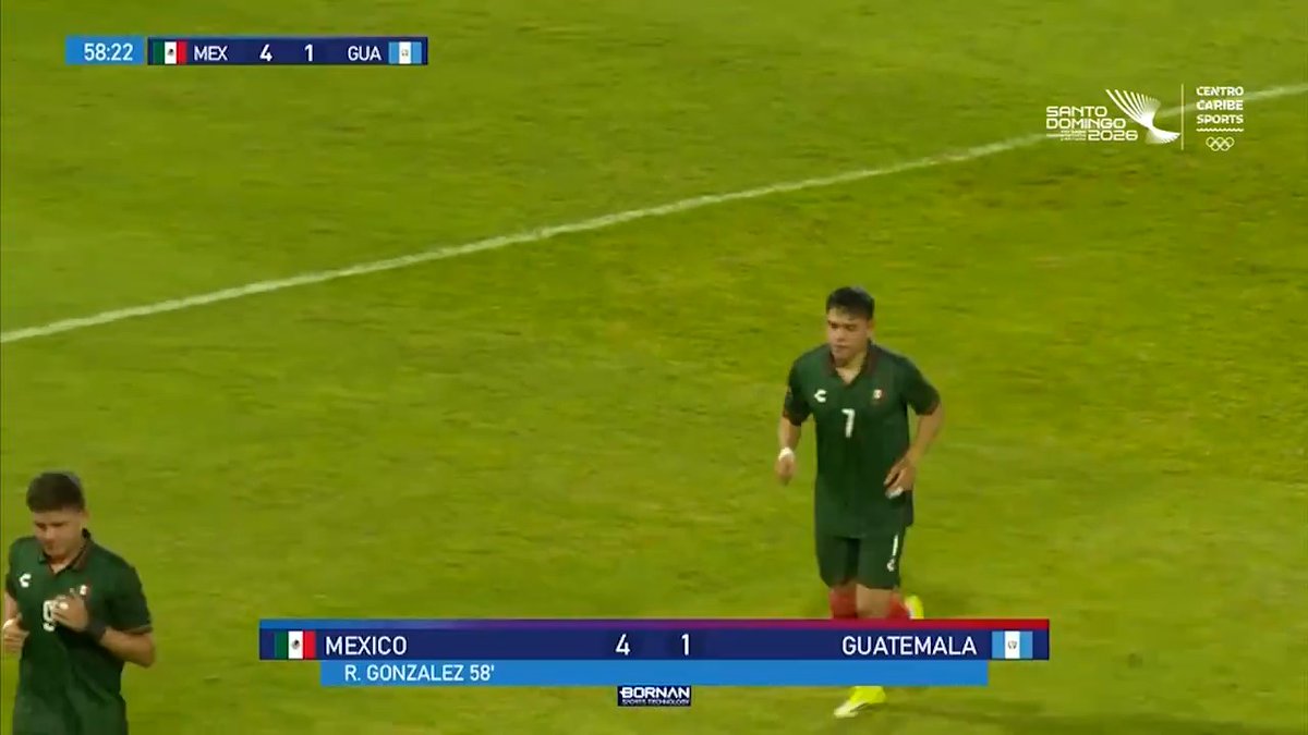 ¡CAE EL CUARTO! OTRO GOLAZO ESTO YA ES UNA FIESTA DEL TRI 🇲🇽 Esta vez no fue Jiménez sino González el que anotó para ampliar la ventaja de México 👏 #LosJuegosxFSMX