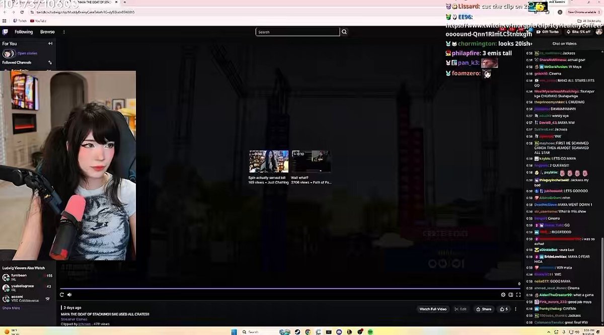 Emiru shows appreciation to Morgpie for having her back and explains why she doesn't talk much about her issues on stream "She looks beautiful..oh that's nice..ya I really don't talk about stuff like that..I'm sure a lot of ppl see stuff but when I stream, like I literally just like to hang out w ppl and have fun..I don't want to use my stream to vent or anything..I just want to play my games and stuff..Morgan's so nice, I love her”