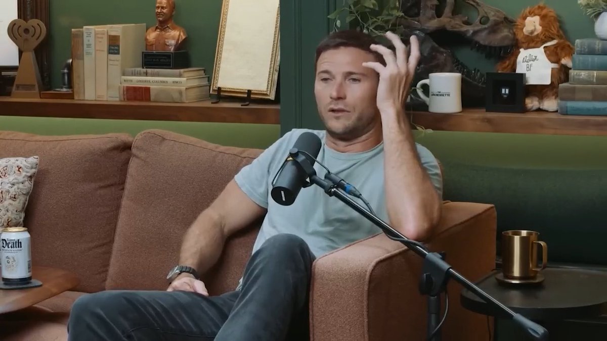 Scott Eastwood says Brad Pitt broke up Shia LaBeouf confrontation on "Fury" movie set. 🎥: Armchair Expert