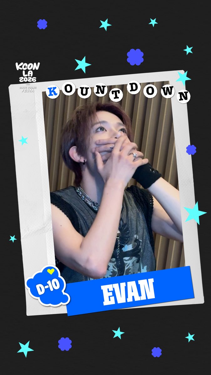 [#KCONLA2026] D-10 KOUNTDOWN 🎉 10 DAYS LEFT UNTIL KCON LA 2026! Ready to light up KLOVER'S SOUL CITY w/ #EVAN?🔥 - 𝐆𝐄𝐓 𝐘𝐎𝐔𝐑 𝐓𝐈𝐂𝐊𝐄𝐓 𝐍𝐎𝐖! 🎟️ 🔗Ticket Info - KCON LA 2026 AUG 14-16 Arena, LA Convention Center Let’s #KCON