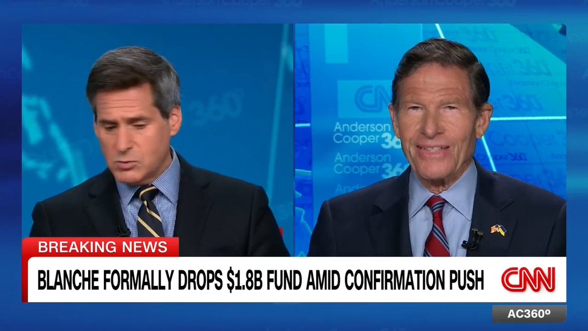 Todd Blanche rescinded President Trump’s "anti-weaponization" fund, paving the way for his confirmation for attorney general. But Senate Judiciary Committee member Richard Blumenthal says, “this document is a sham.”