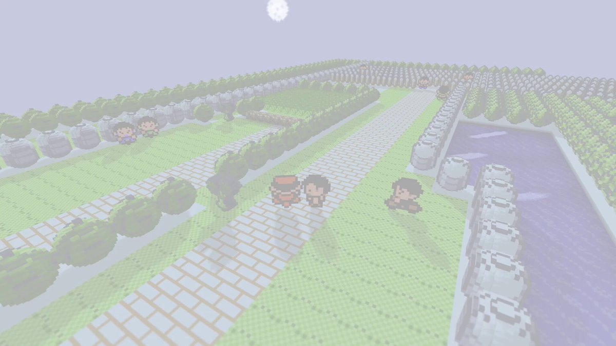 Pokemon Yellow in 3rd person, Fuchsia City