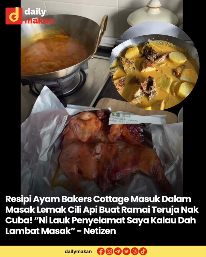 "Saya rasa tak patut lah awak ajar benda ni kat rakyat Malaysia resepi yang sangat tinggi lemak. Dah elok dah ayam tu bakar, tambah pula dengan santan." "By the way, lagi sedap guna ayam BBQ ke Black Pepper?" - Netizen Sumber: @ruzaila (Threads)