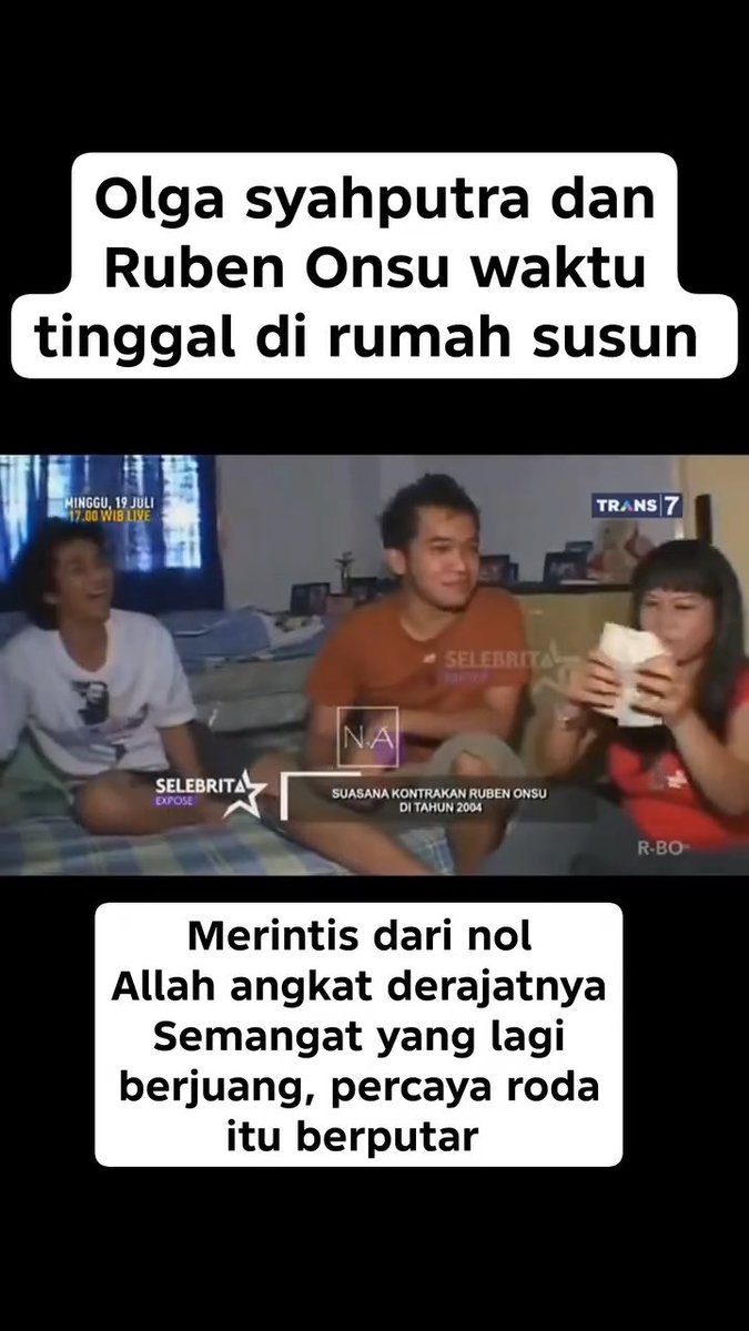 Kalo alm Olga masih ada mungkin dia orang yang paling pertama nangis liat Ruben Onsu di hina-hina gitu ya🥹
