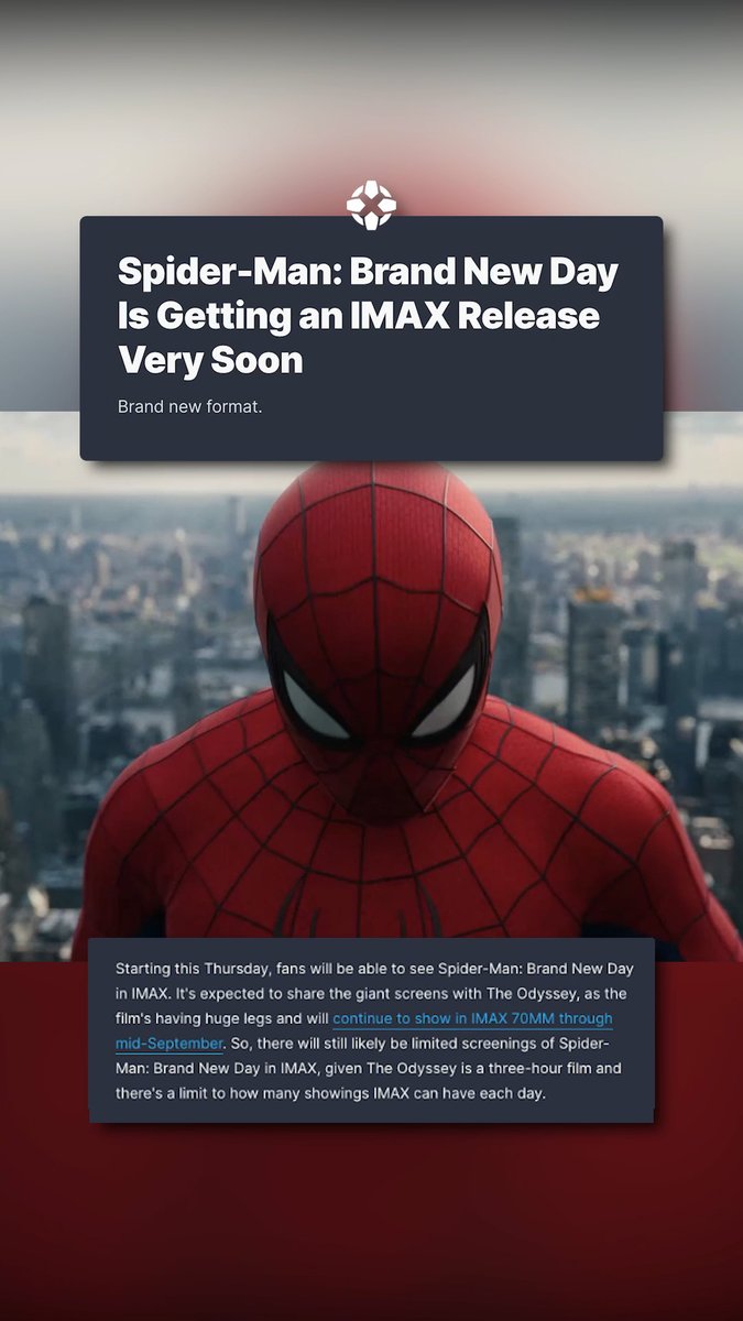 The Odyssey won't be the only movie in IMAX soon: