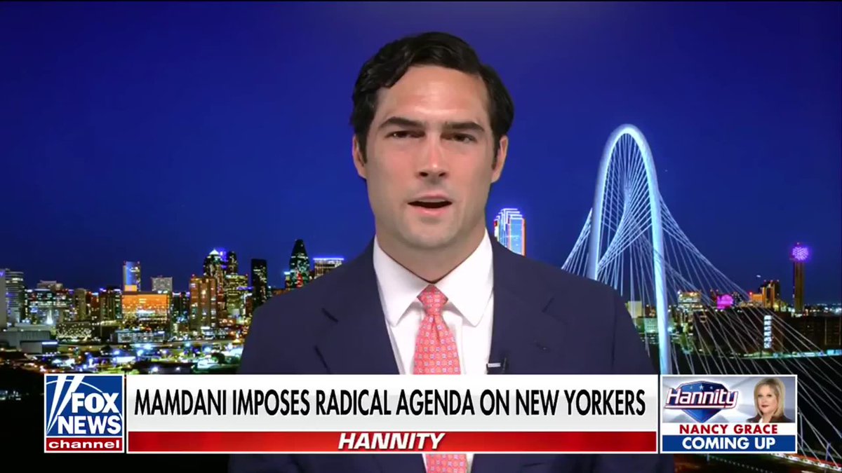 "Under these socialists, with Mamdani as the key ideological leader, is making life tangibly worse for the people that they govern." "That's turning our streets into third world hell holes. And they're doing it with a smile on their face because they know that's ultimately their goal." "Their goal is control of these cities." Congressman Brandon Gill slams Mamdani's proposal to bring fresh groceries to NYC prison inmates as another example of what he calls "insane" Democratic socialist policies, including defunding the police and allowing criminals back onto the streets. "I think the Democrat Party is starting to implode under this." Sean Hannity 🇺🇸