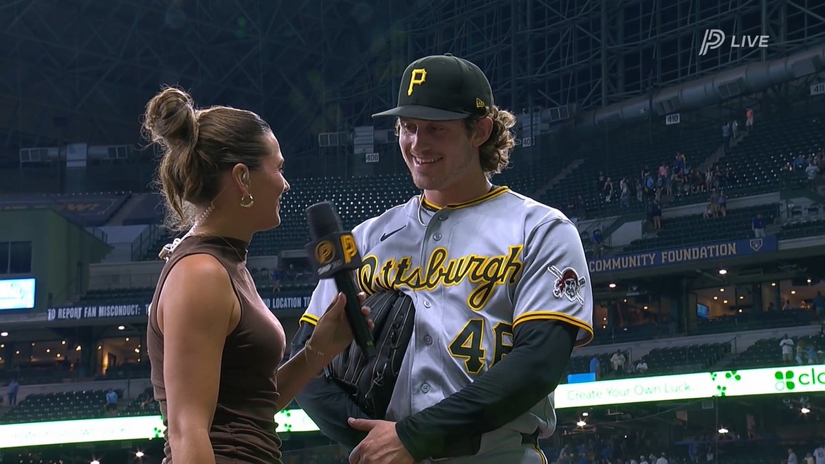 YES, Mason Montgomery is excited to meet the newest Pirates from the trade deadline NO, he's not good at introductions 🤣