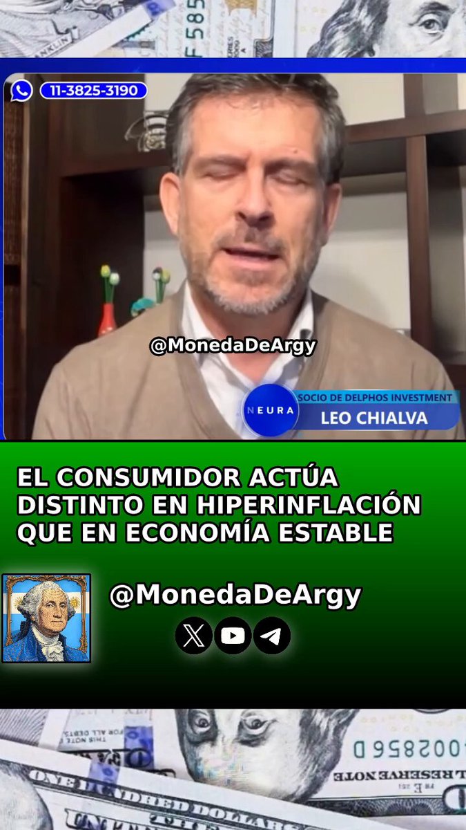 🇦🇷💣 Los BIENES serán BARATOS y los SERVICIOS CAROS en la nueva economía ▶️ De una economía HIPERINFLACIONADA a otra ESTABLE el consumidor se comporta de manera distinta 🇺🇸 En EEUU los BIENES son BARATOS y los SERVICIOS son CAROS ✌️ El PERONISMO te ENCARECE los BIENES por lo que te tiene que ABARATAR los SERVICIOS (rompiendo TODO en el proceso) ✅ La NORMALIZACIÓN de la economía trae cambios en los HÁBITOS de CONSUMO 🎙 Leonardo Chialva Claudio Zuchovicki