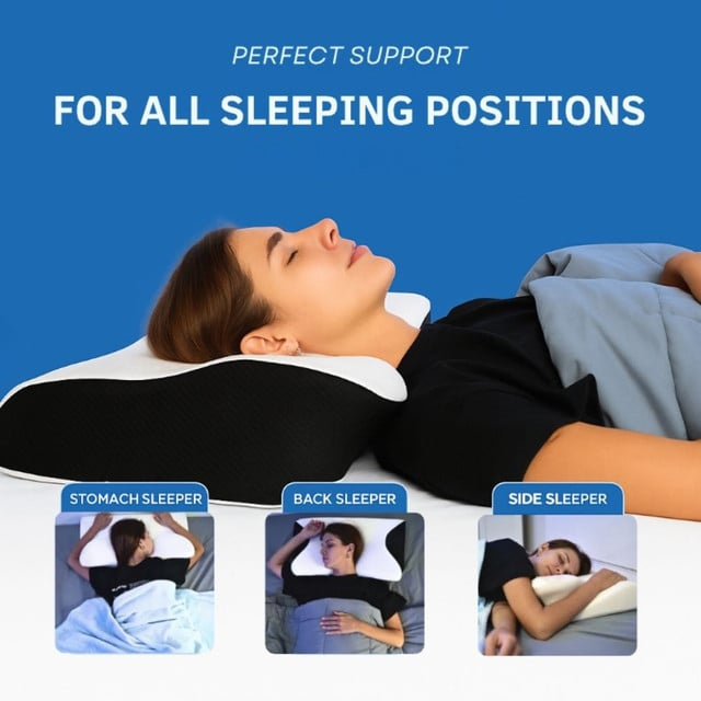 Make every night more comfortable. 💤 Upgrade your bedtime routine with ergonomic pillow, designed for supportive comfort. Get yours: