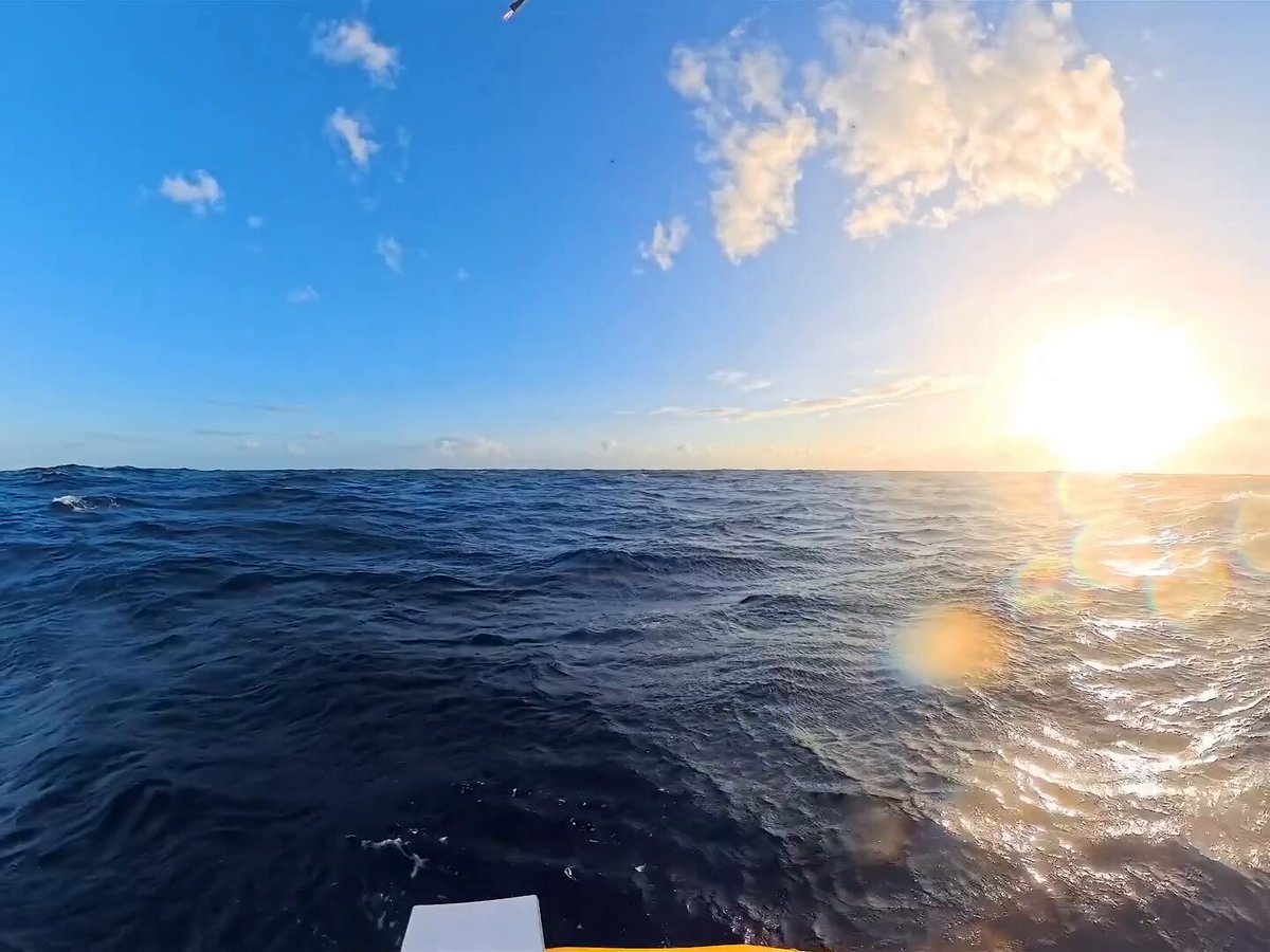Starlink providing connectivity in the middle of the ocean