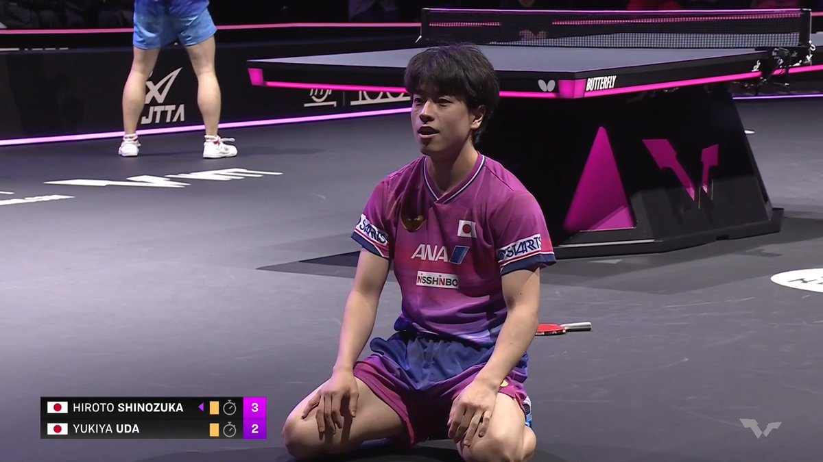 篠塚大登が宇田幸矢との 大接戦を制して初戦突破‼️ #WTTチャンピオンズ横浜 男子シングルス1回戦 🇯🇵#篠塚大登 3-2 #宇田幸矢🇯🇵 9-11/11-5/11-9/5-11/11-9 U-NEXTでライブ配信中📹 📲 📺#BSテレ東 今夜7時 #テレ東 系 #BSテレ東 にて連日放送📺