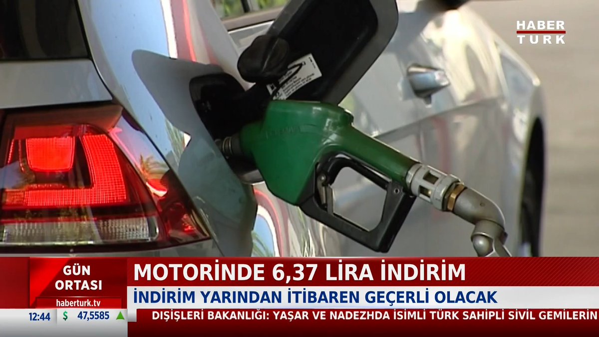 ⛽Motorinde 6,37 lira indirim İndirim yarından itibaren geçerli olacak.