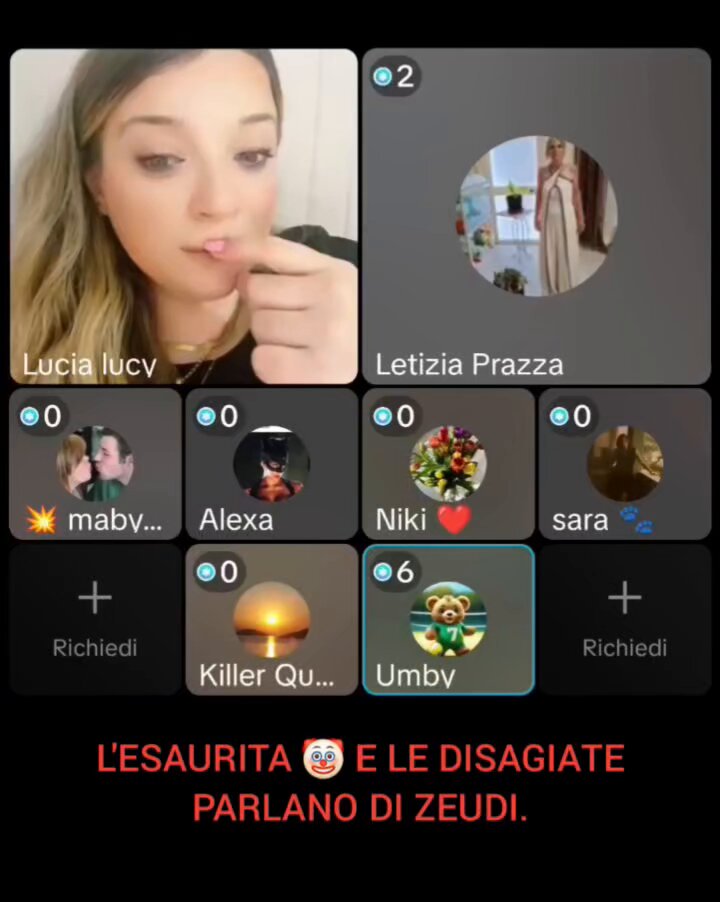 Io non riesco far finta di niente È anche il mio lavoro lottare contro le discriminazioni E le frasi che dicono sono orribili, racconti macabri verso una ragazza da donne di una certa età. Zeudi sta prendendo insulti da quasi 2 anni! Basta….😡
