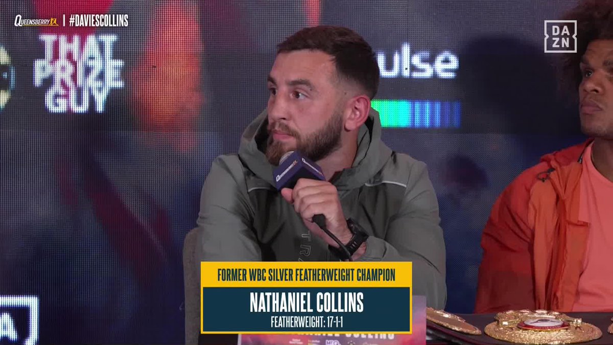 "People knew I wasn't myself in there" 👀 Nathaniel Collins looks forward to a 'cracker' of a return... #DaviesCollins | Sept 26 | Live on DAZN ▪️