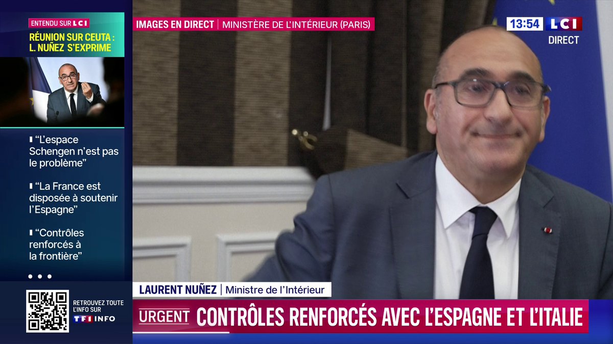 🔴 Réunion de l’UE sur Ceuta 🗣️ "L’effort de la France pour lutter contre l’immigration illégale est fort", Laurent Nuñez
