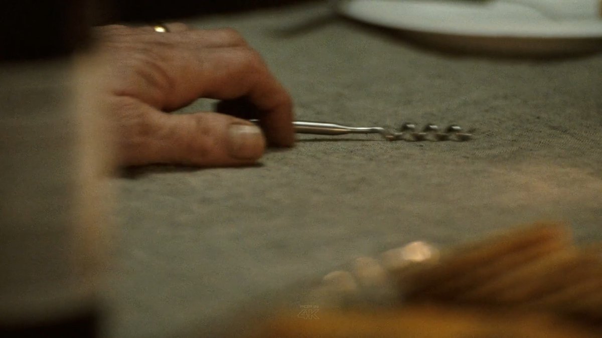 the full dinner sequence from evil dead burn… genuinely one of the most insanely well-crafted scenes of the year, like my stomach dropped every time that damn wine opener was in the frame I WAS STRESSED