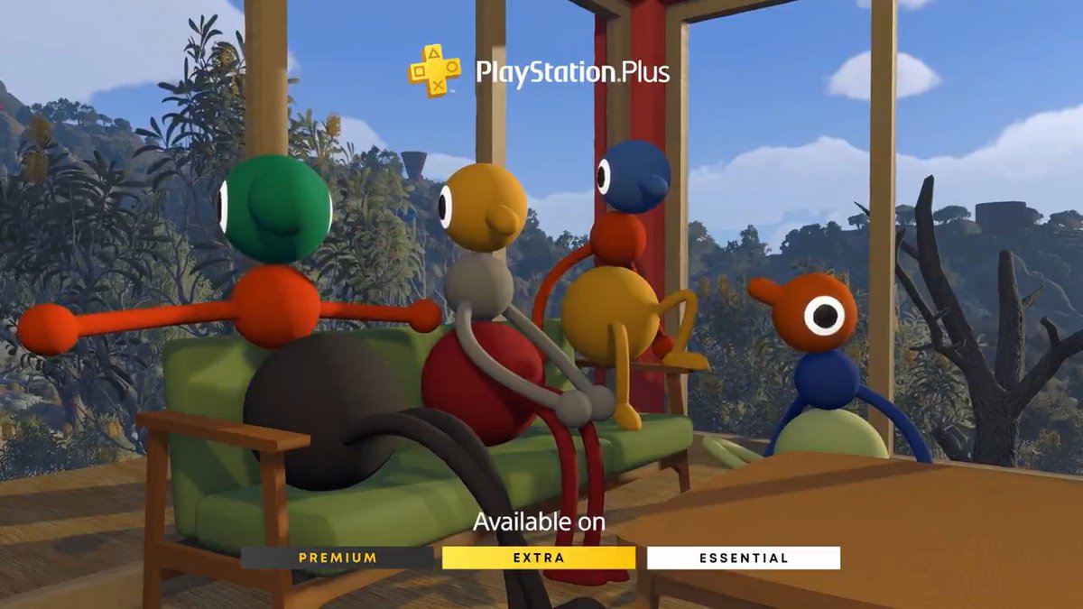 Big Walk is available now as an August PlayStation Plus Monthly Game The puzzle-solving co-op adventure from the team behind Untitled Goose Game supports up to 12 players: