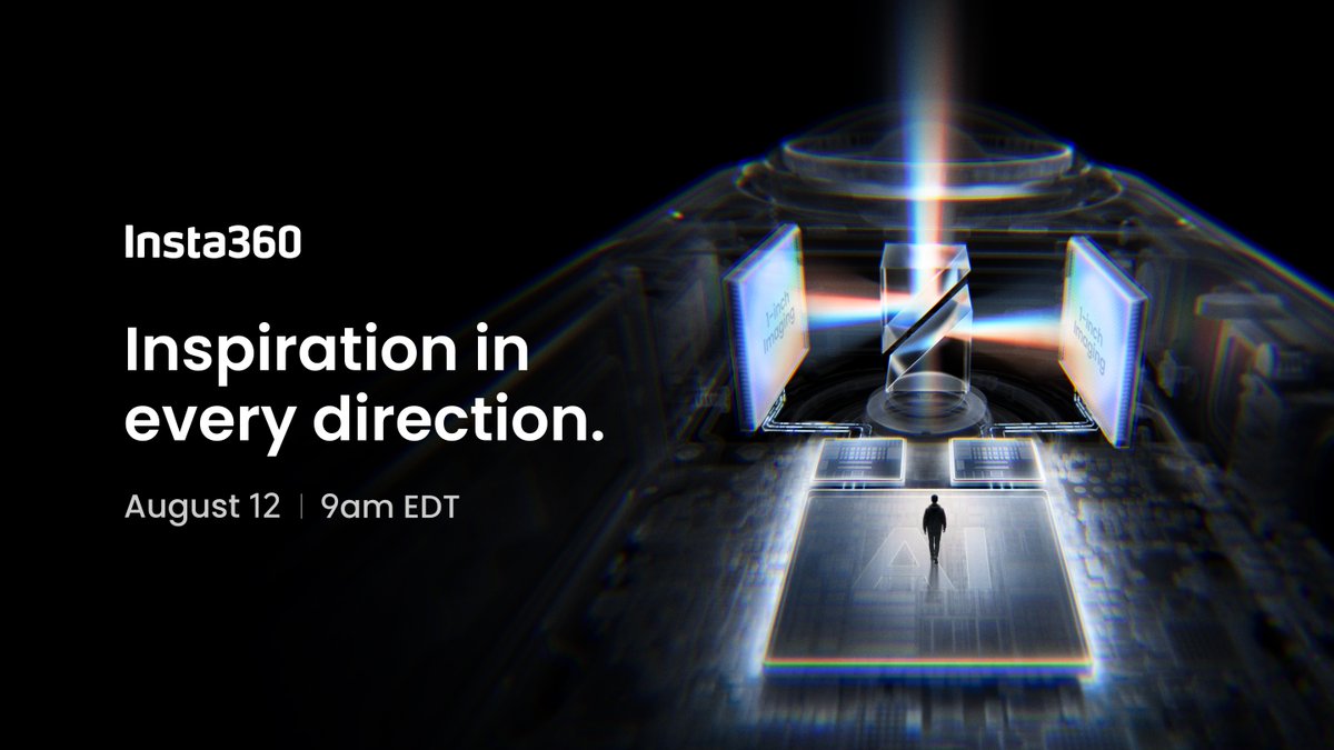 Inspiration in Every Direction. The all-new Insta360 X6, a decade in the making, is coming soon. August 12. Want to win one? Giveaway live now: #Insta360X6 #360camera