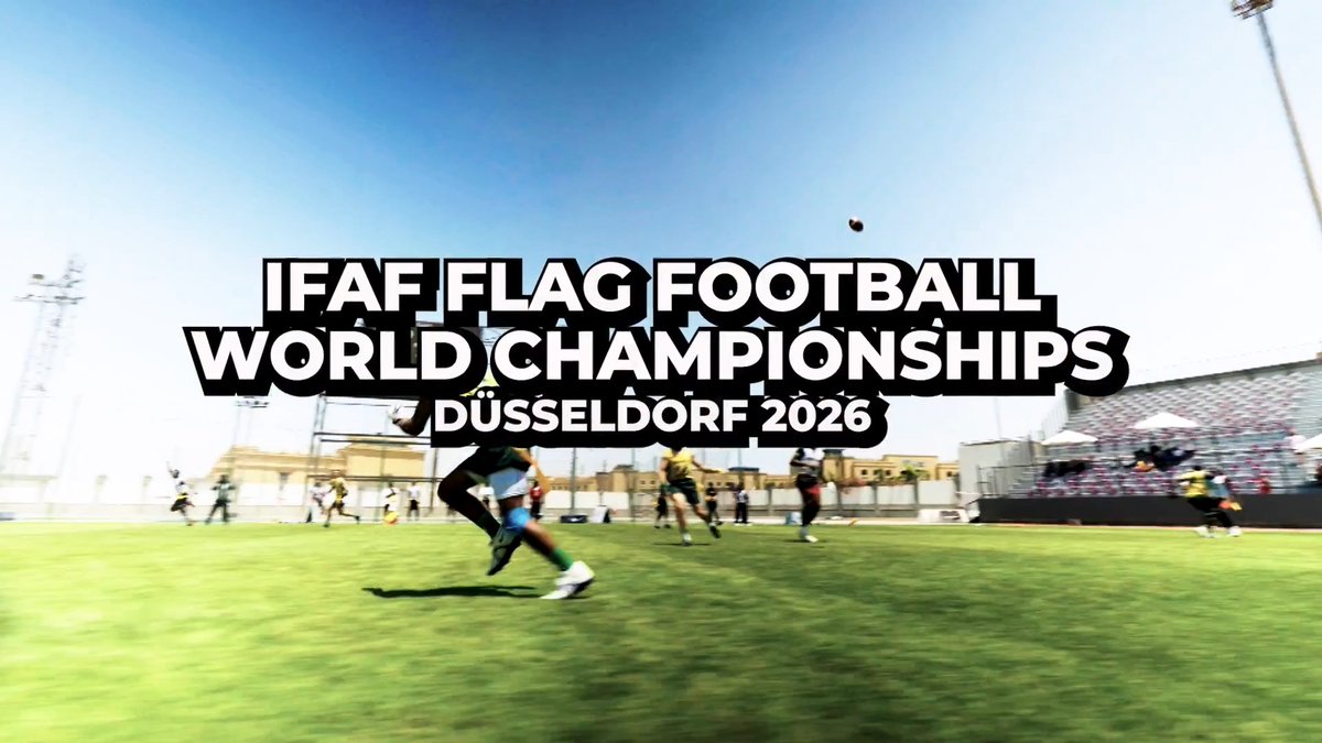History will be made at the first ever Flag Football Olympic qualifying event on the road to LA28. Don’t miss live coverage from Düsseldorf, Germany as the world’s top Flag athletes compete for gold at the IFAF Flag Football World Championships 🌍🏈 How to Watch: Aug. 13–14: Live on the Int’l Fed of American Football YouTube Aug. 15–16: Stream worldwide on DAZ Gold Medal Games on DAZN and NFL YouTube