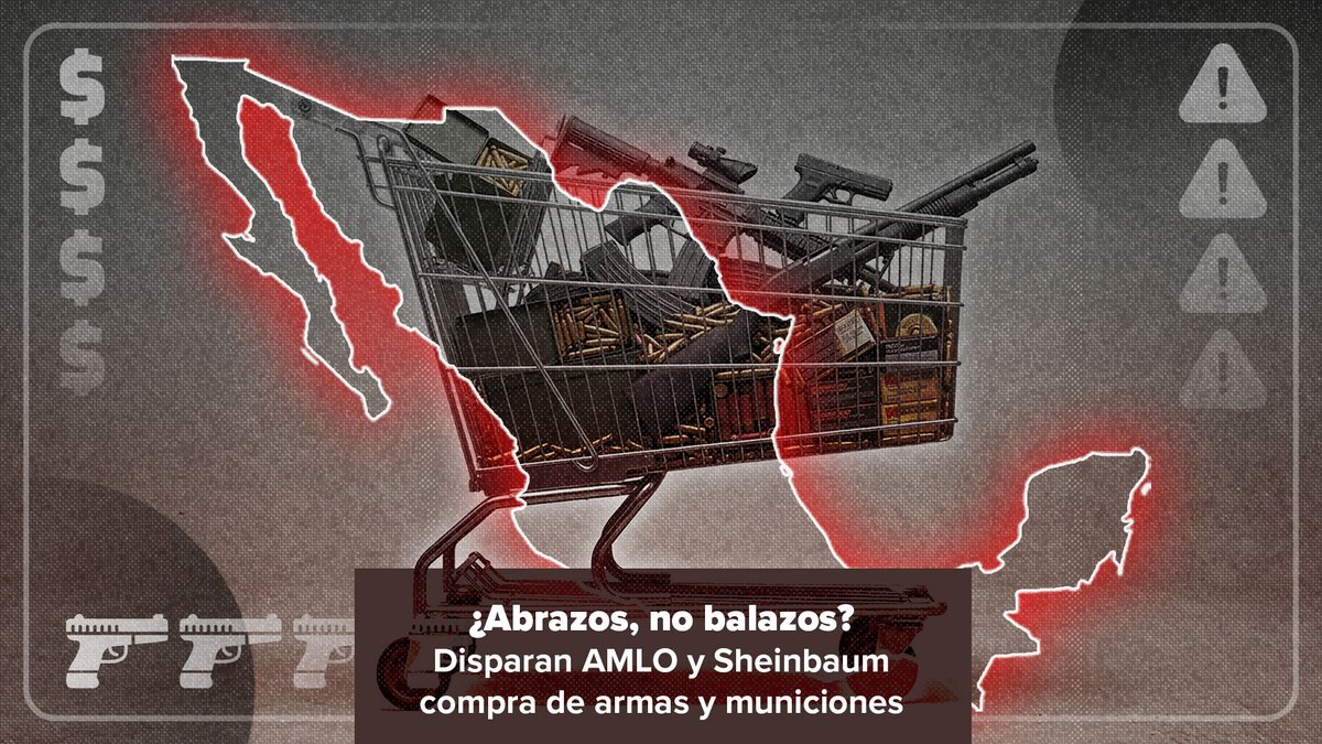🔴 #ExclusivaMCCI Pese a la política de “abrazos no balazos”, @Defensamx disparó sus compras de armas en el extranjero. A partir de 2023, el valor del armamento importado creció 285% y alcanzó su nivel más alto durante el primer año completo del gobierno de @claudiashein. 🧵