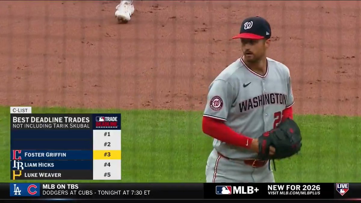 .Chris Young's 5 best deadline trades: 1. Holmes to CHC 2. Rutschman to BOS 3. Griffin to CLE 4. Hicks to TB 5. Weaver to PIT #MLBCentral