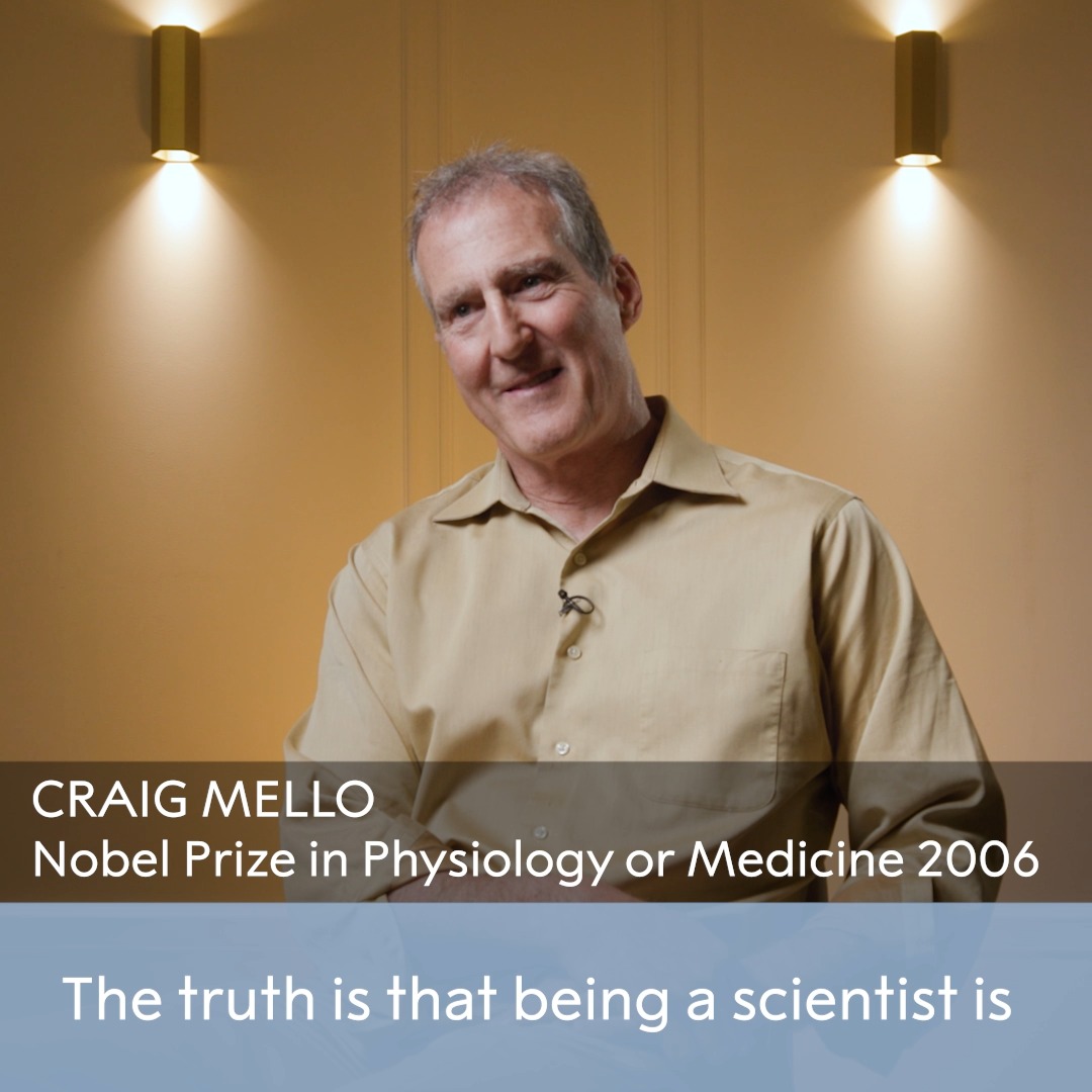 "Being a scientist is actually a very spiritual undertaking." Medicine laureate Craig Mello on what it means to be a scientist. #NobelPrize