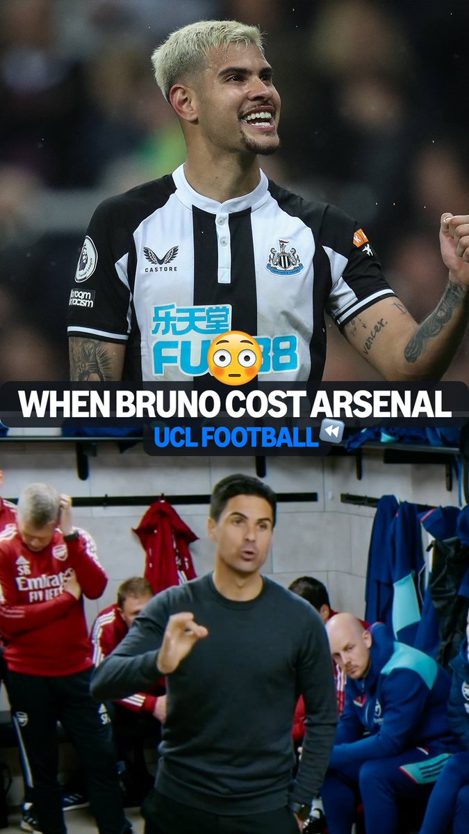 Arsenal are nearing a 'TOTAL AGREEMENT' with Newcastle for Bruno Guimarães, per David Ornstein ✍️🇧🇷 Throwback to when he contributed to Arsenal missing out on UCL football 😬⏮️