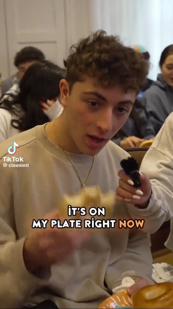 This might seem like harmless stupidity, but this video is working to strip Jews of their humanity. All people have foods, except Jews, of course. It's malicious and untrue. Just look at the first food, bagels. Invented by Jews in Poland who were legally forbidden from baking bread, so they had to boil it. New York, the state, didn't invent bagels. Jews did.