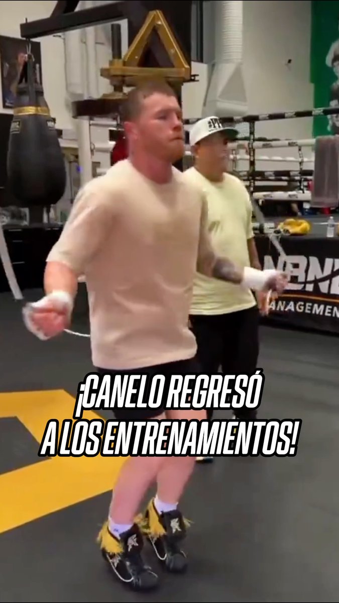 Ahora sí. Comenzó la preparación de Saúl Álvarez rumbo a su combate combate contra Mbilli el próximo octubre...💪🥊