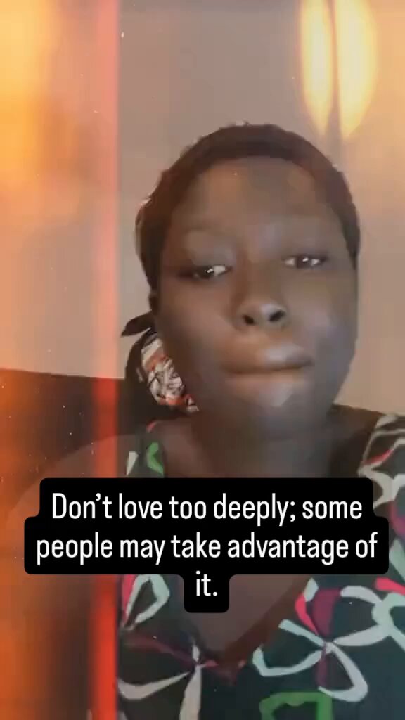 “As a man, settle down with a woman who loves you more than you love her, because women behave strangely when they know you love them more than they love you.” — Ghanaian lady advises. Thoughts on this, guys? Do you agree or disagree with her?