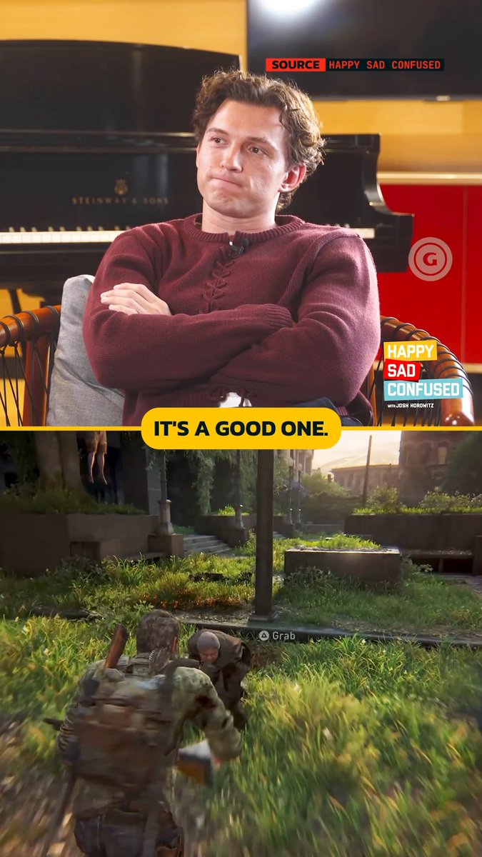 Tom Holland talks about his favorite video game and whether or not he's ever played as Spider-Man in Fortnite 🎮 (via Happy Sad Confused)
