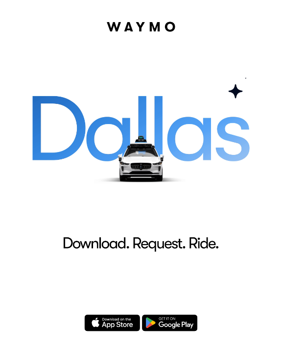 Waymo is now open to everyone in Dallas. 🤠 Let’s ride!