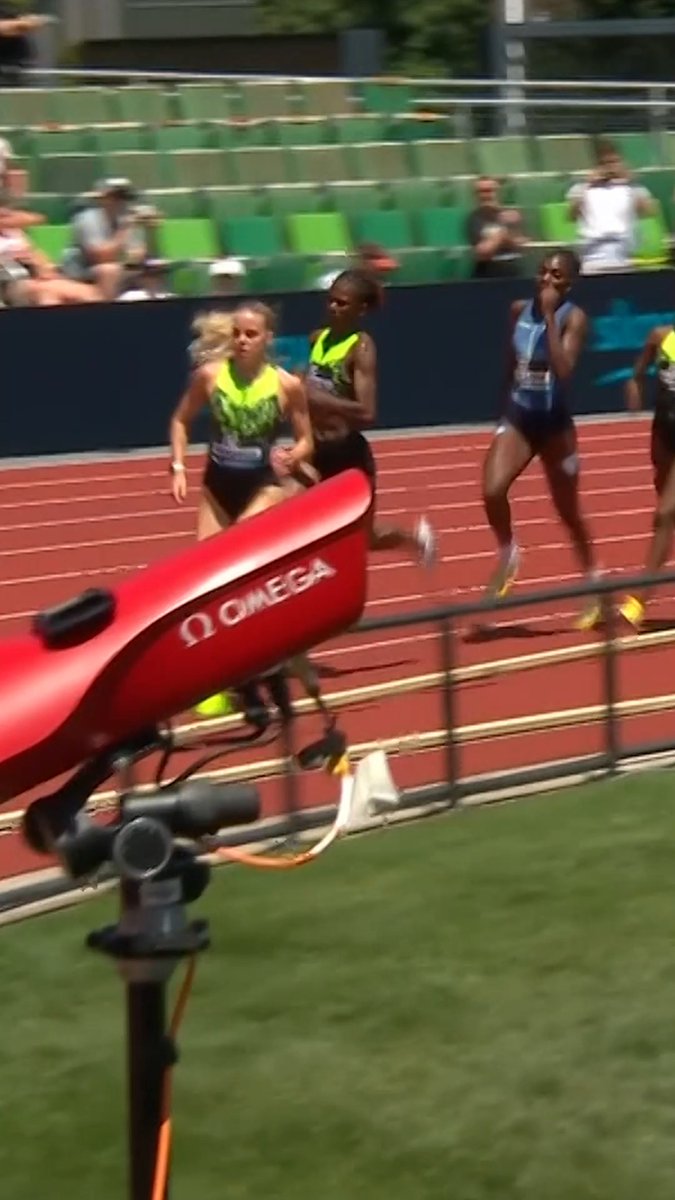 Power move 🔥 Kenya's 🇰🇪 Lilian Odira gave us a taste of her closing speed 👀 She's on track to qualify for the final & if she does, she could be the underdog to watch out for! #DiamondLeague 💎 #EugeneDL 🇺🇸 #RoadToTheFinal