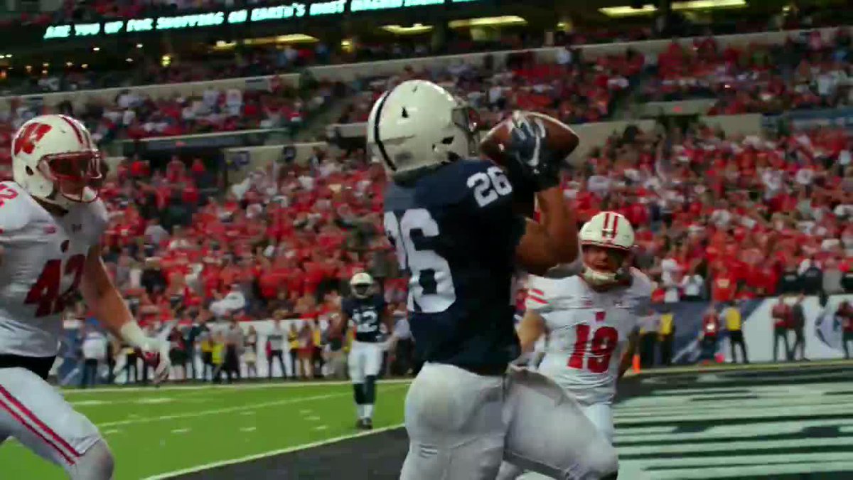 Wheel route to win it 🔥 We're taking a look back at the Trace McSorley-to-Saquon Barkley connection to lift Penn State Football to the 2016 Big Ten Conference title.