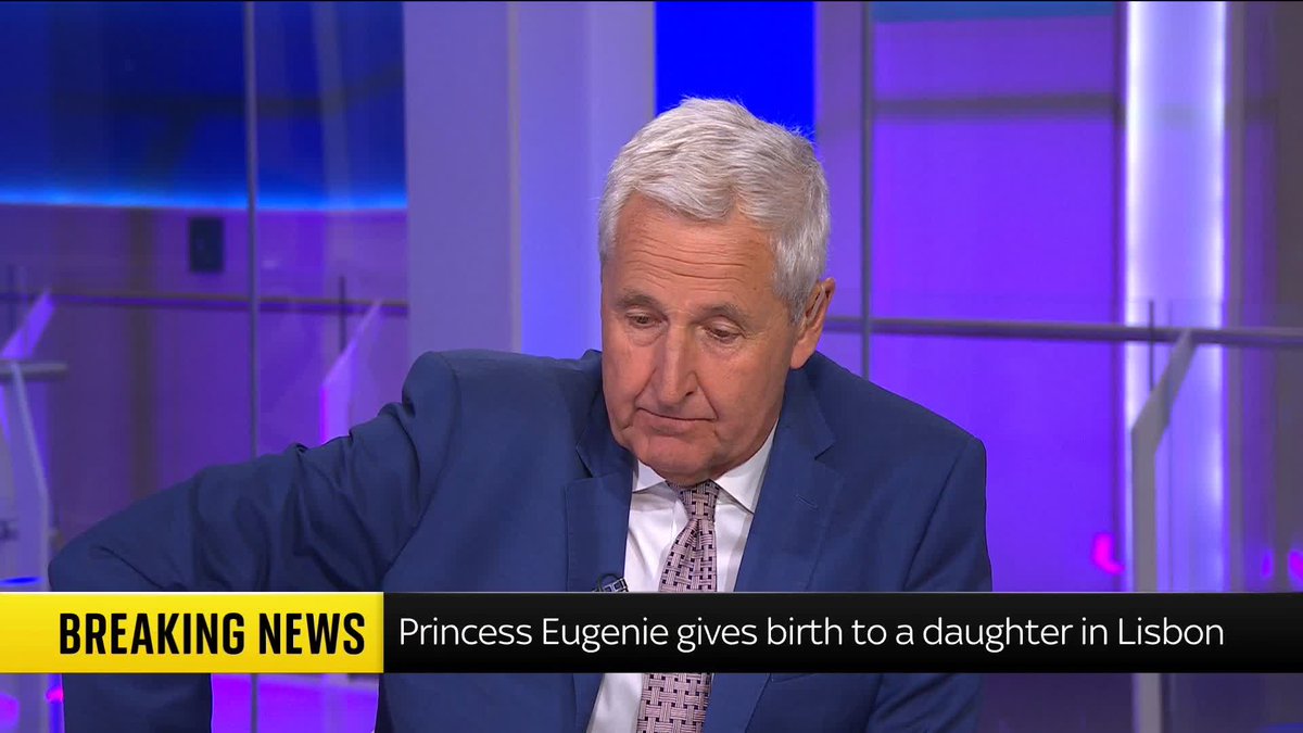 BREAKING: Princess Eugenie, the daughter of Andrew Mountbatten-Windsor and Sarah Ferguson, has given birth to a baby daughter in Lisbon. 📺 Sky 501, Virgin 602, Freeview 233 and YouTube