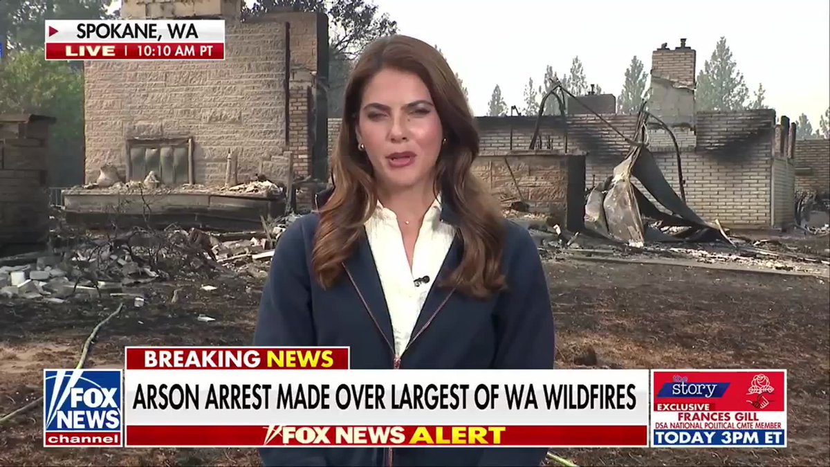 Authorities in Spokane, Washington, have arrested 37-year-old Aaron Farinacci, who investigators say intentionally started the Old Trails Fire, the largest wildfire in the region. The fire has destroyed homes, forced thousands of people to evacuate, and left entire neighborhoods in ruins within Spokane city limits. Farinacci, who has a previous manslaughter conviction in Arizona, is charged with first-degree arson and is being held on $1 million bond. | Sarah Alegre