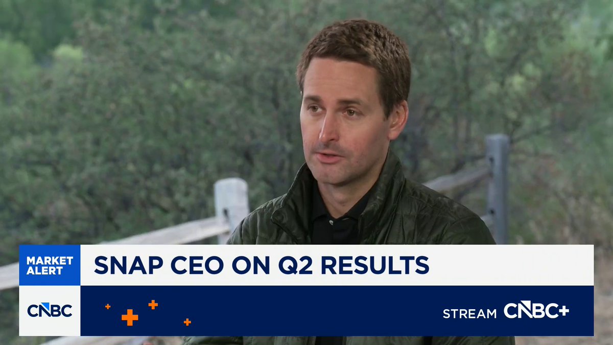 $SNAP CEO breaks down the company’s earnings beat & how ad revenue impacted the quarter: