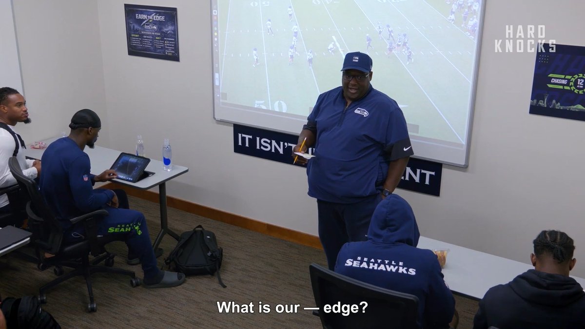 .Seattle Seahawks RB coach Thomas Hammock will have you ready to run through a brick wall 😤 Hard Knocks: Training Camp with the Seattle Seahawks premieres tonight at 9pm ET on HBO Max
